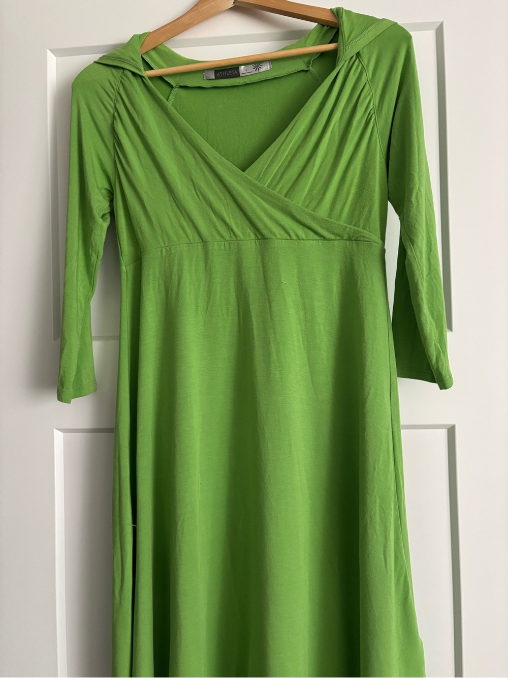 Athleta Bright Green Active Top with Hood